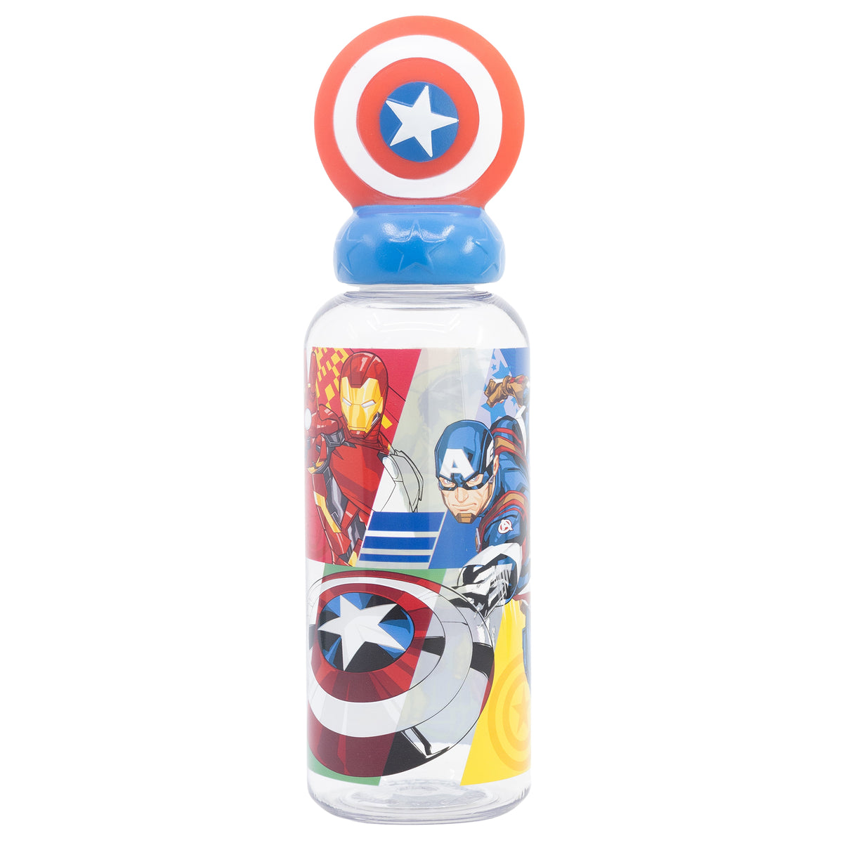 STOR 3D ECOZEN FIGURINE BOTTLE 560 ML AVENGERS SEVEN WONDERS CAPTAIN AMERICA