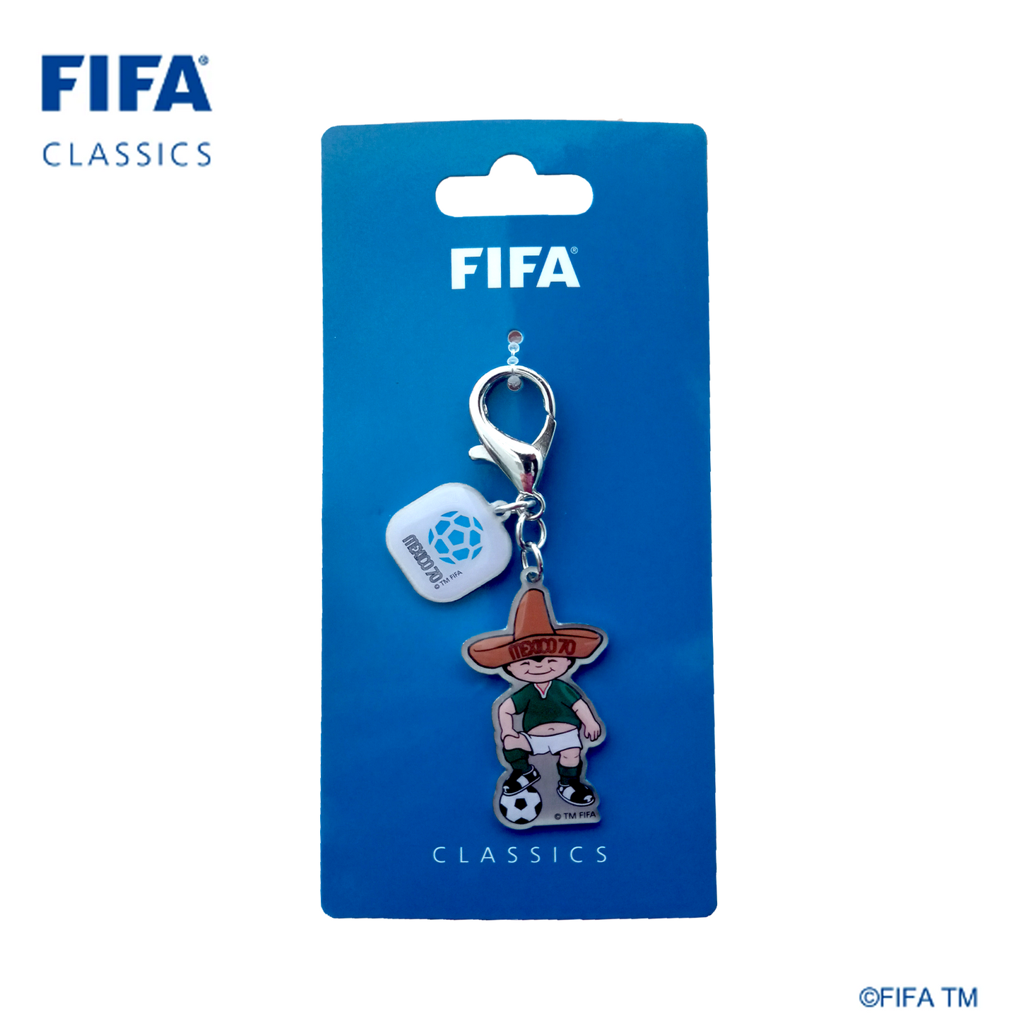 Mascot keychain with Poster Sticker|Mexico - 1970 | FFC-KC-0007-1970