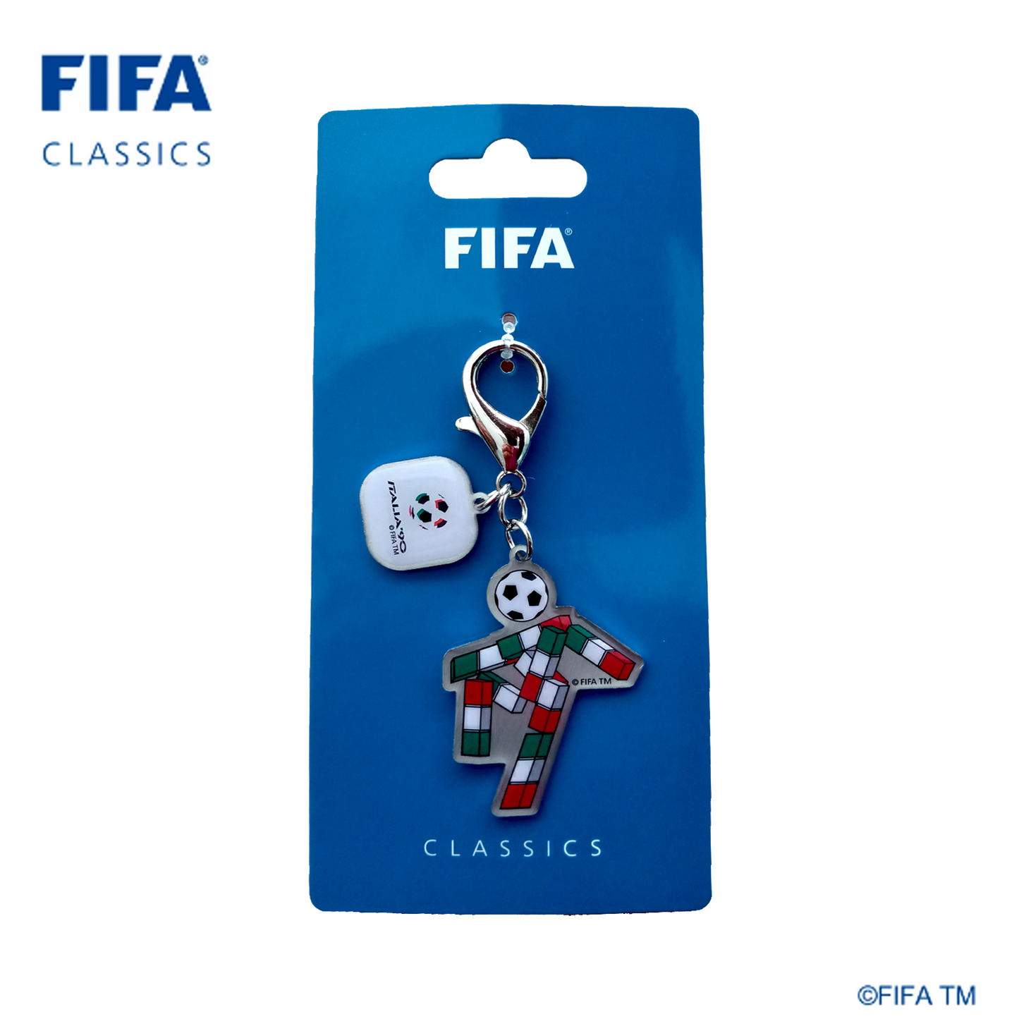 Mascot keychain with Poster Sticker|Italy - 1990 | FFC-KC-0007-1990