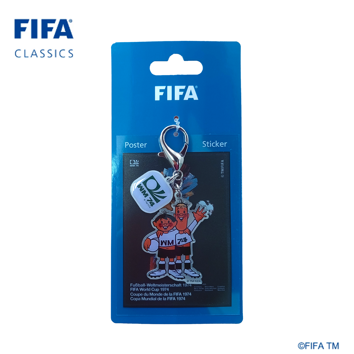 Mascot keychain with Poster Sticker|Germany - 1974 | FFC-KC-0007-1974