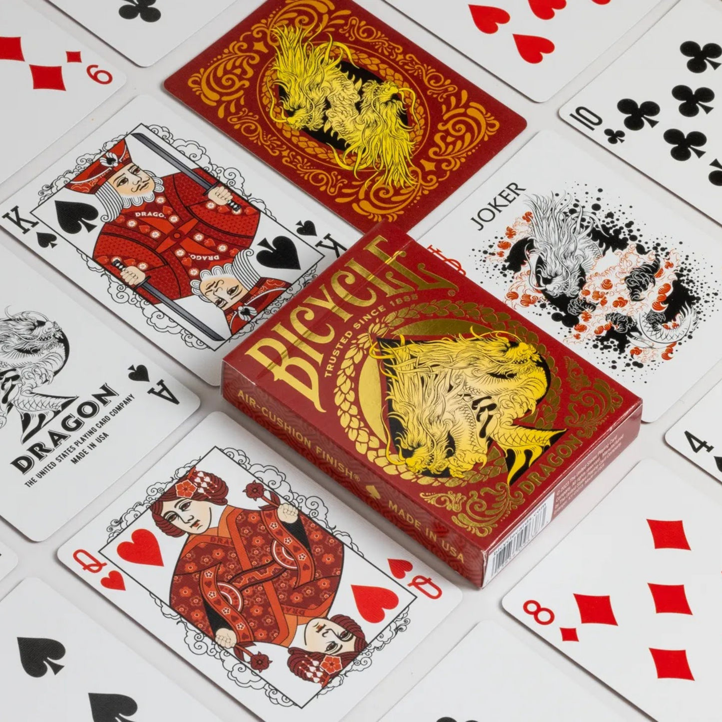 Playing Cards: Bicycle - Dragon Red