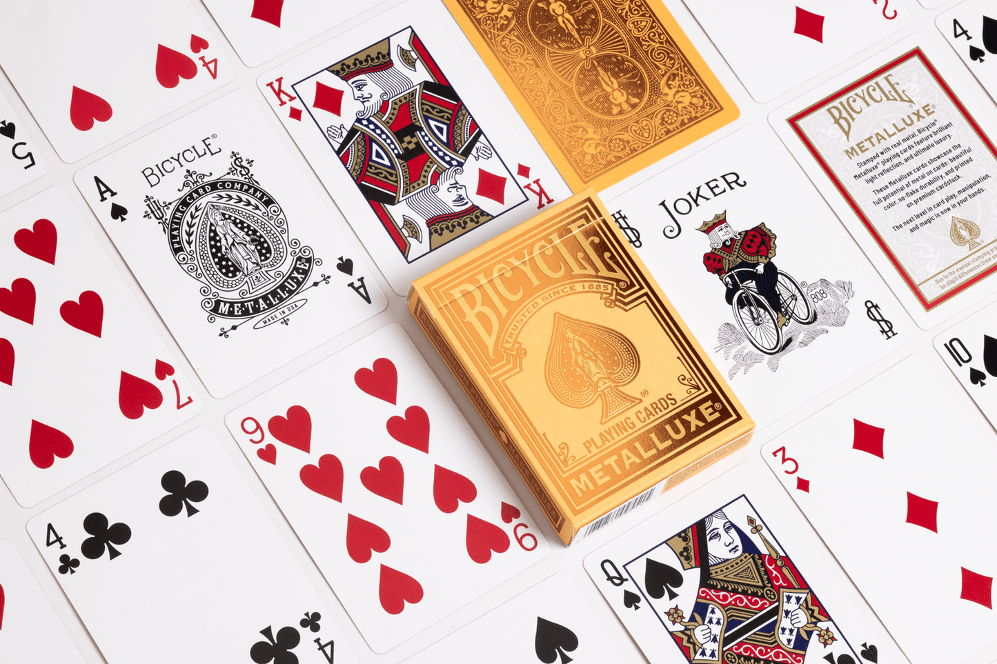 Playing Cards: Bicycle Metalluxe Orange