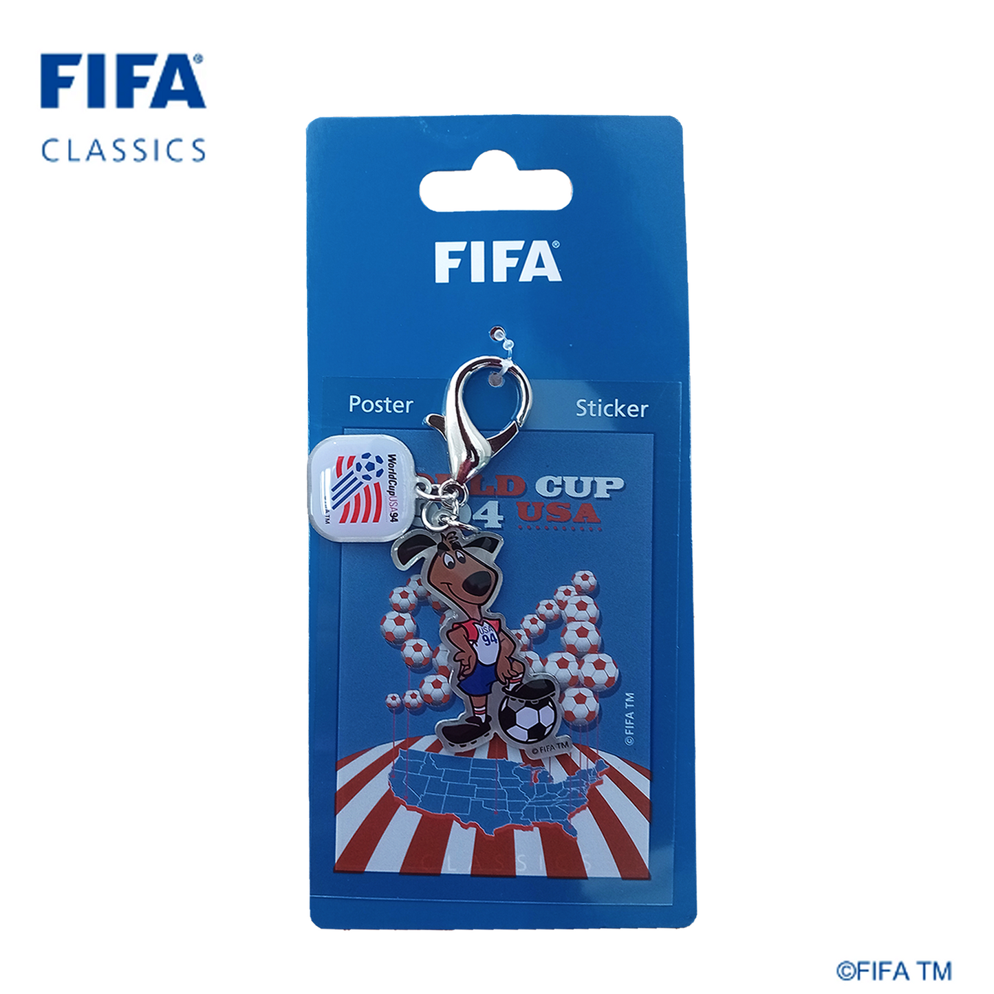 Mascot keychain with Poster Sticker|USA - 1994 | FFC-KC-0007-1994