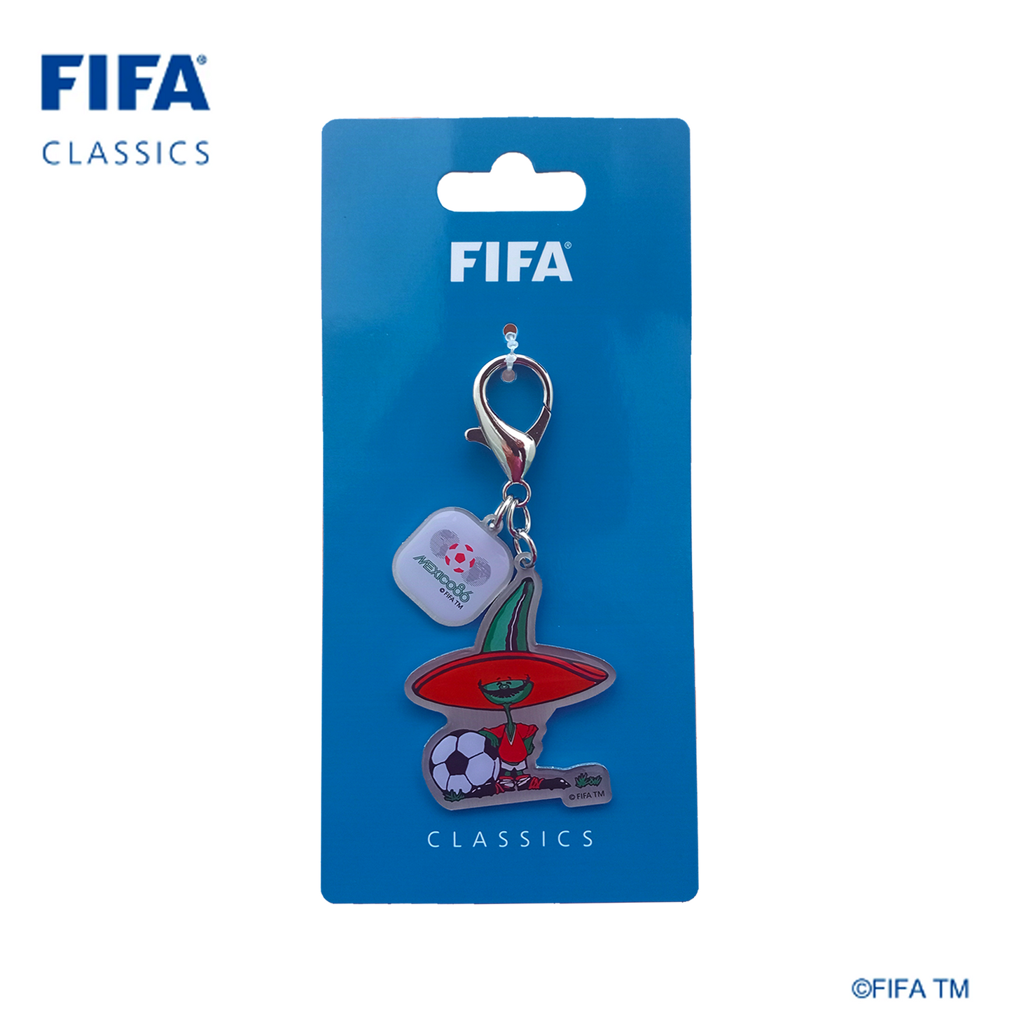 Mascot keychain with Poster Sticker|Mexico - 1986 | FFC-KC-0007-1986
