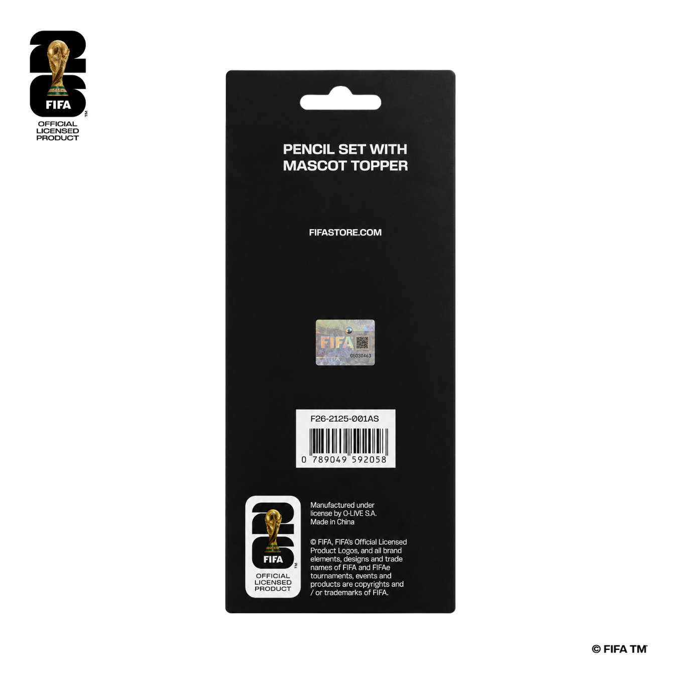 FIFA World Cup 2026™️ Official Licensed Product | Mascot Pencil Set