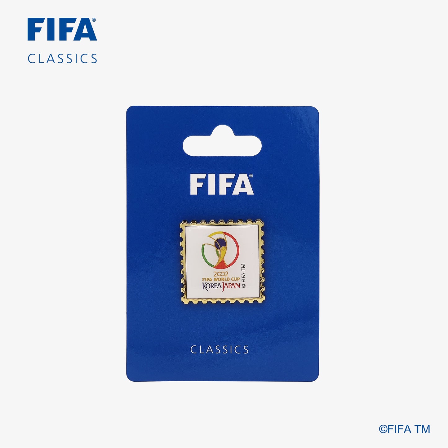 Historical Pin with FIFA classic blue package