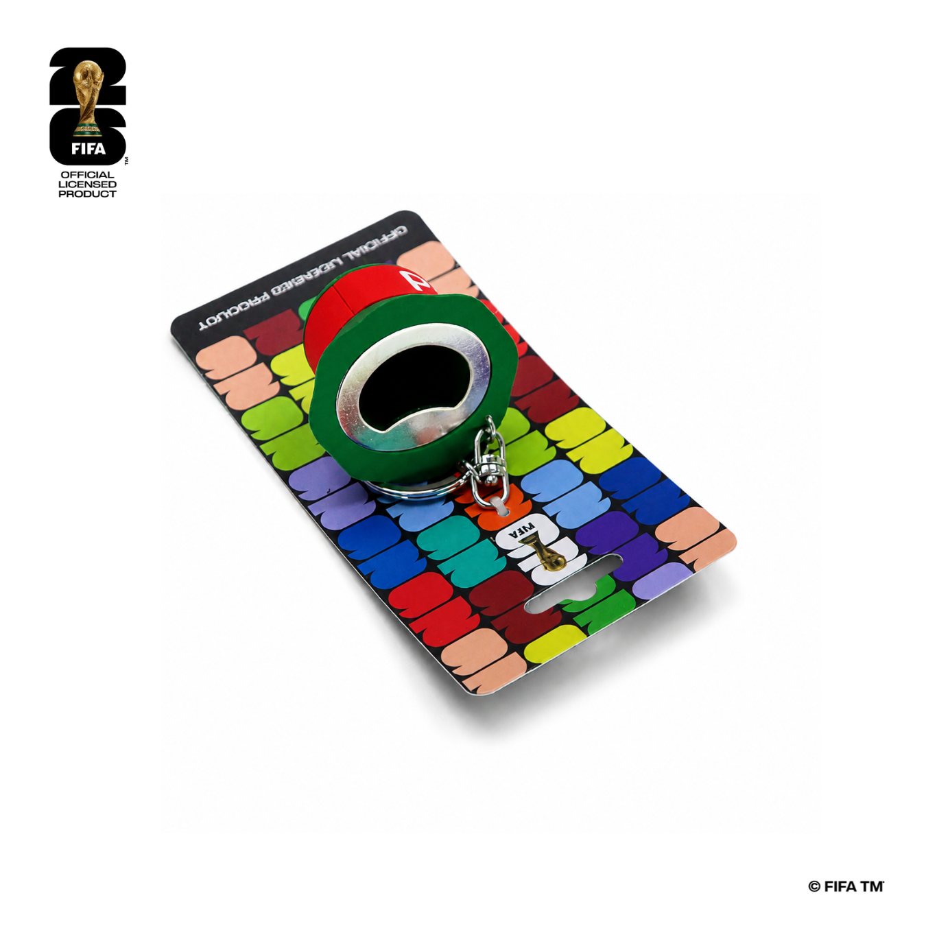 FIFA World Cup 2026™️ Official Licensed Product | Bucket Hat Bottle Opener Keychain - Portugal