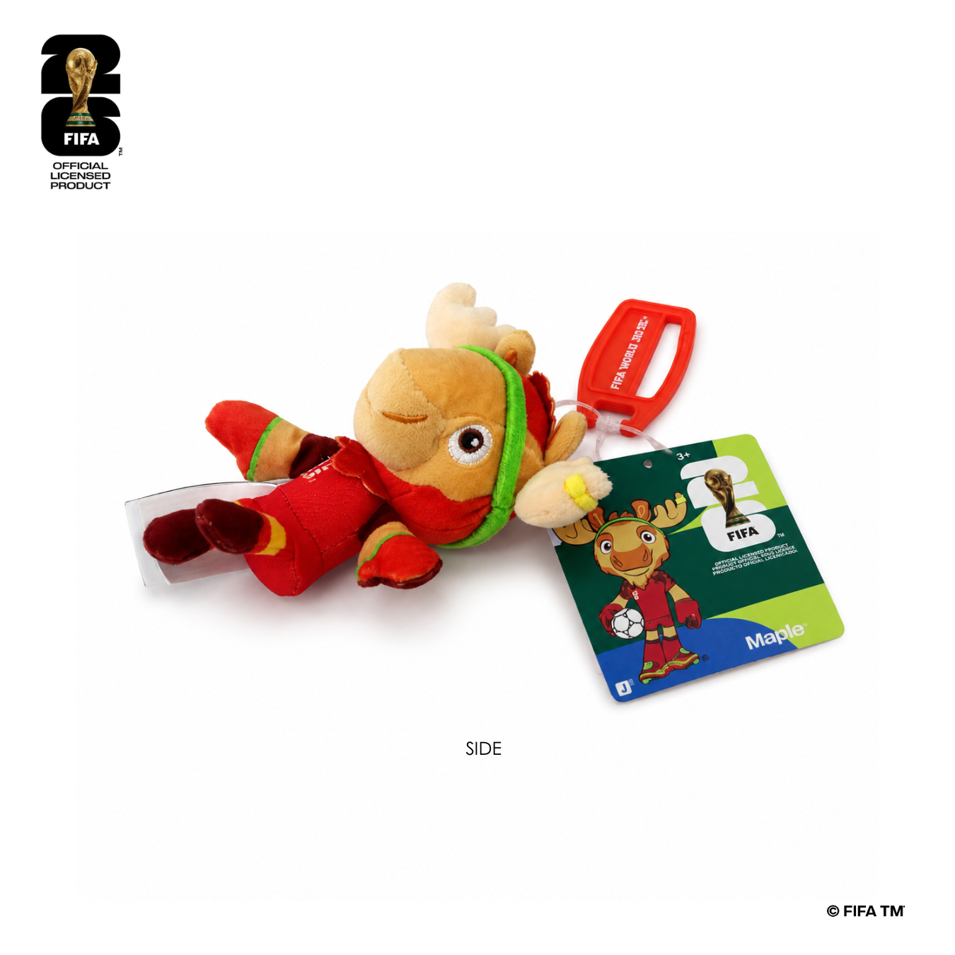 FIFA World Cup 2026™️ Official Licensed Product | Plush Mascot Canada Keychain