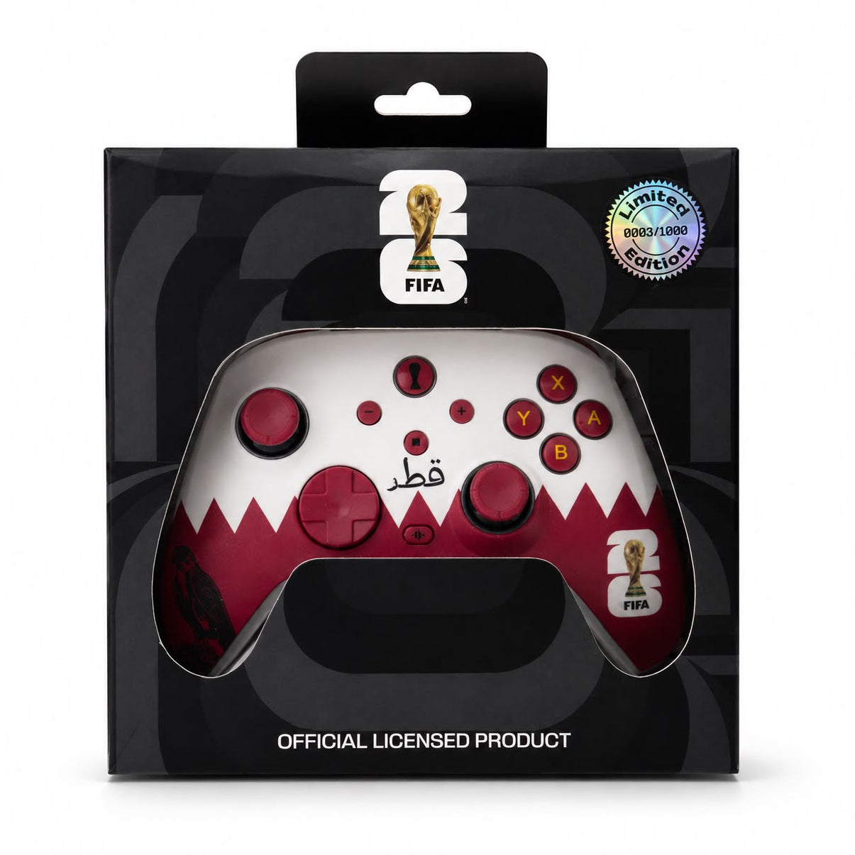 FIFA World Cup 2026™️ Official Licensed Product | AURORA+ Wireless Controller for Switch2*&1, PC, Android and IOS - Qatar