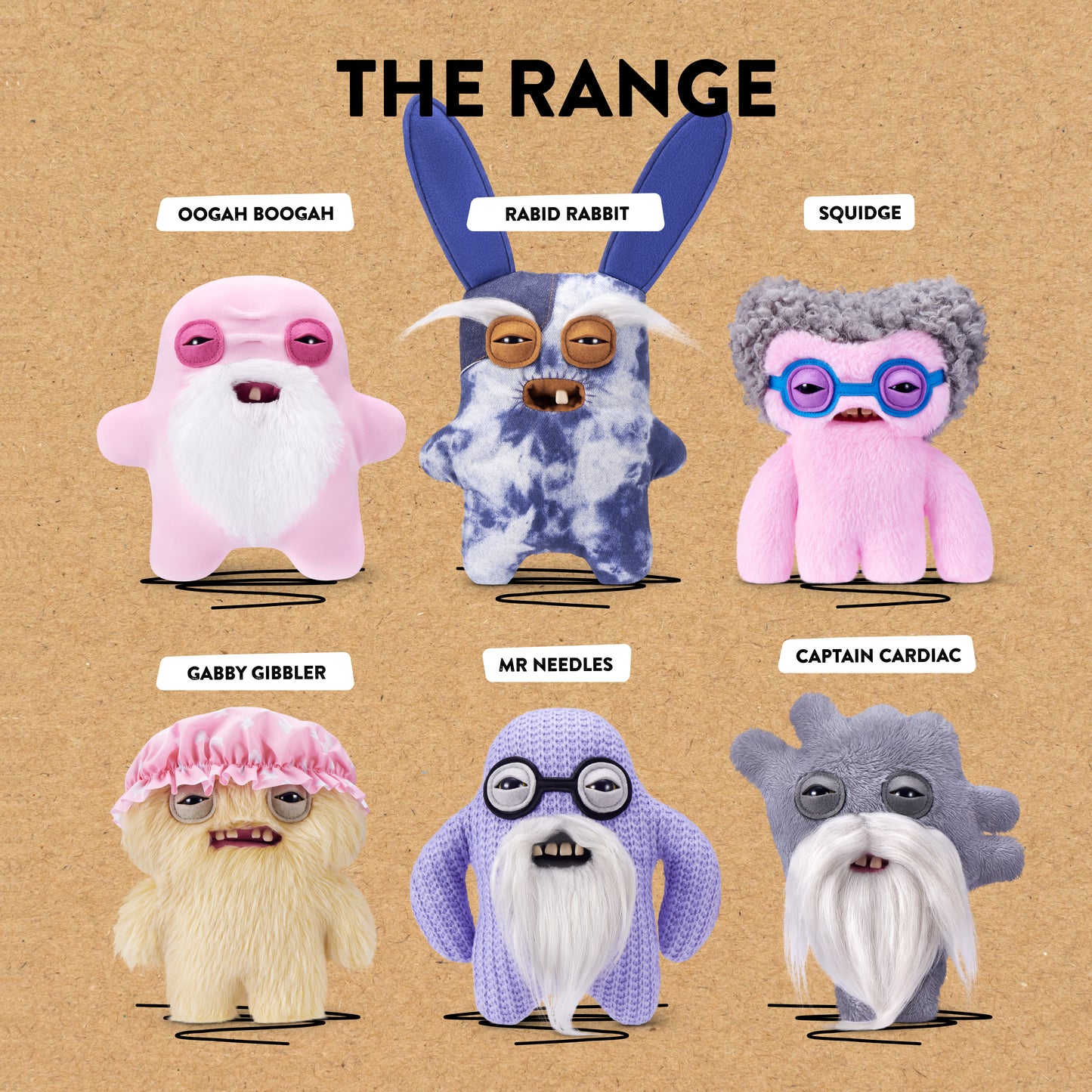 Fuggler Old Fogies Plush Toy 1pc