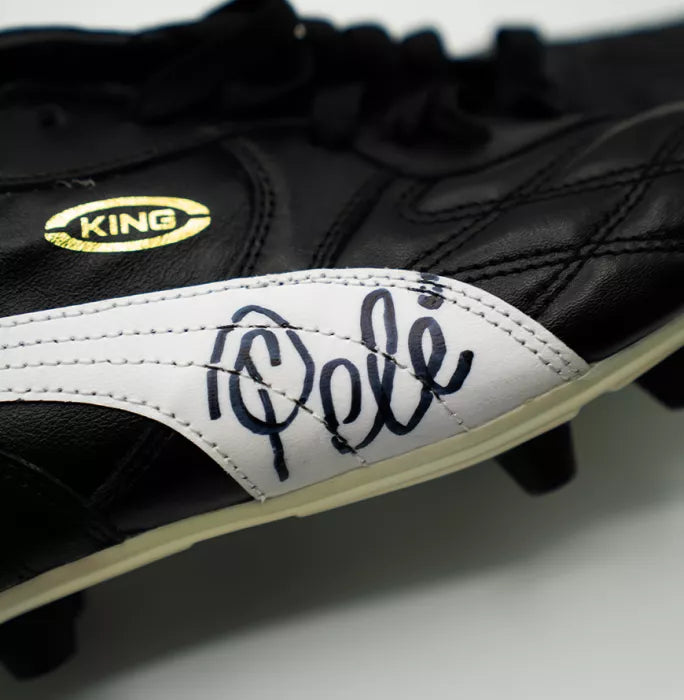 Pele Signed Puma King Boot