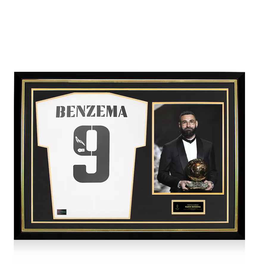 Karim Benzema Back Signed Real Madrid 2022-23 Home Shirt