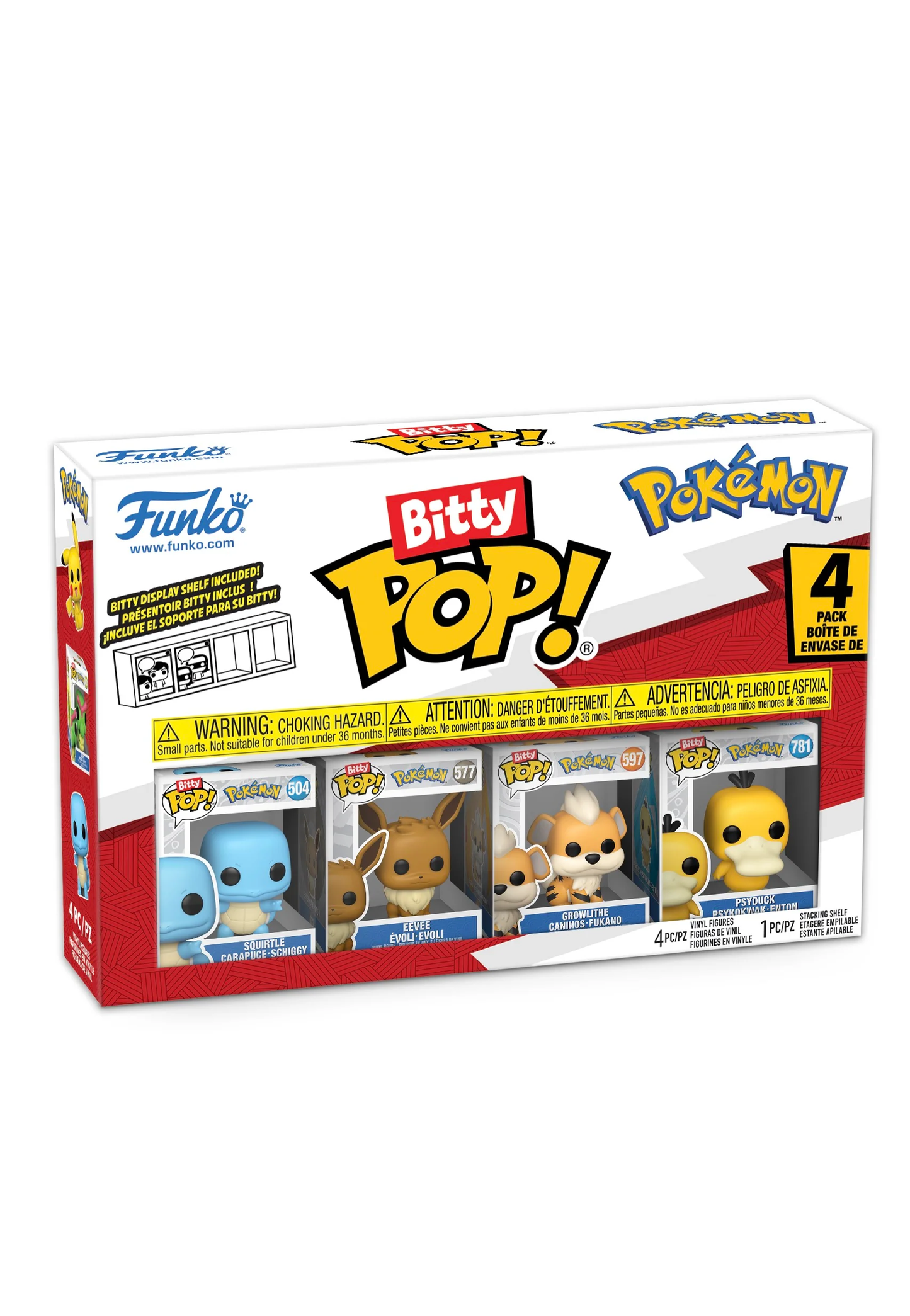 Bitty Pop! Games: Pokemon Squirtle 4pk