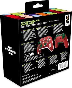 FIFA World Cup 2026™️ Official Licensed Product | AURORA+ Wireless Controller for Switch2*&1, PC, Android and IOS - Morocco