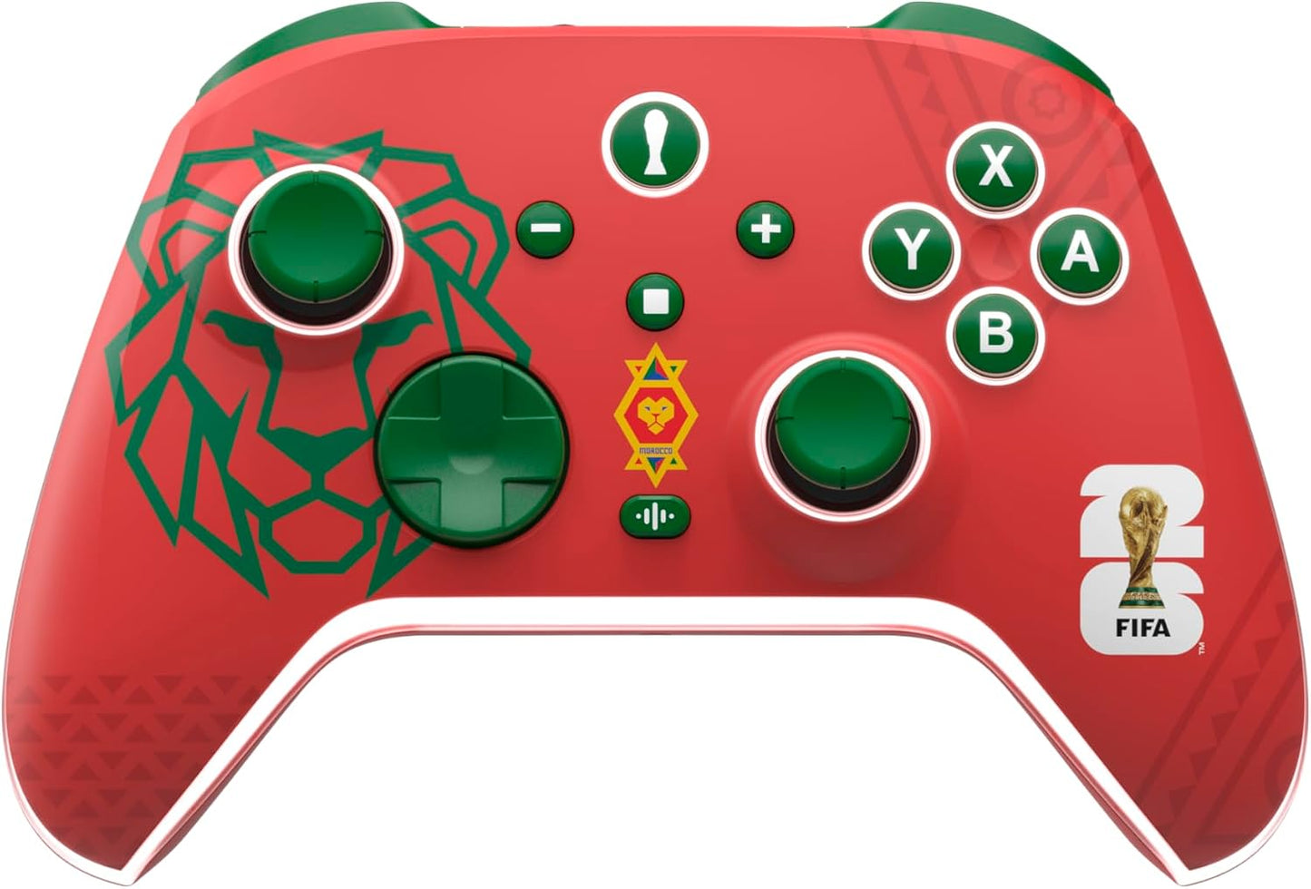 FIFA World Cup 2026™️ Official Licensed Product | AURORA+ Wireless Controller for Switch2*&1, PC, Android and IOS - Morocco