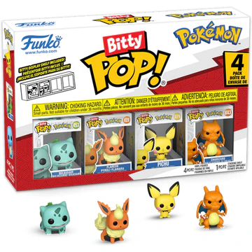 Bitty Pop! Games: Pokemon Bulbasaur 4pk