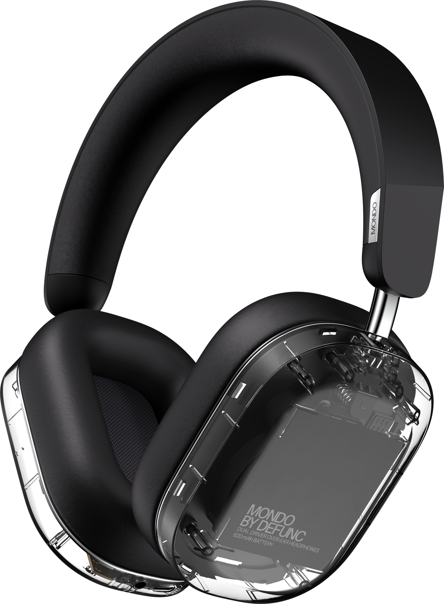Mondo by Defunc Headphone - Over-Ear - Transparent