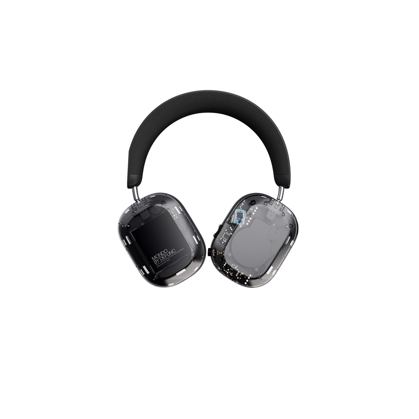 Mondo by Defunc Headphone - Over-Ear - Transparent