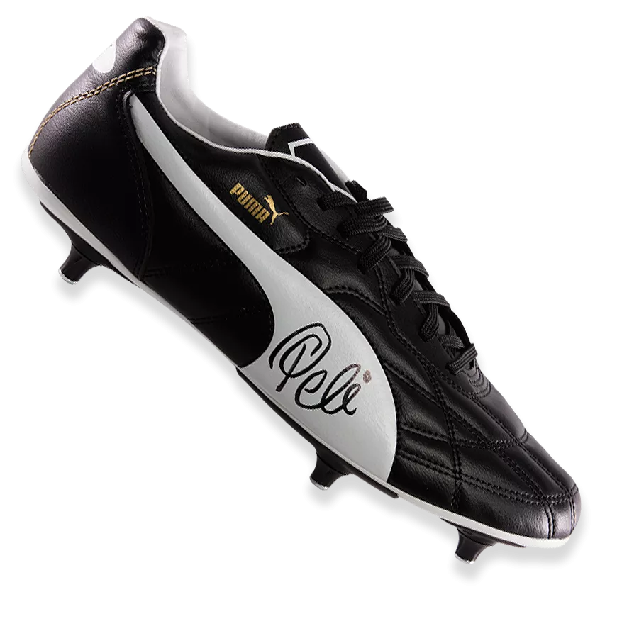 Pele Signed Puma King Boot