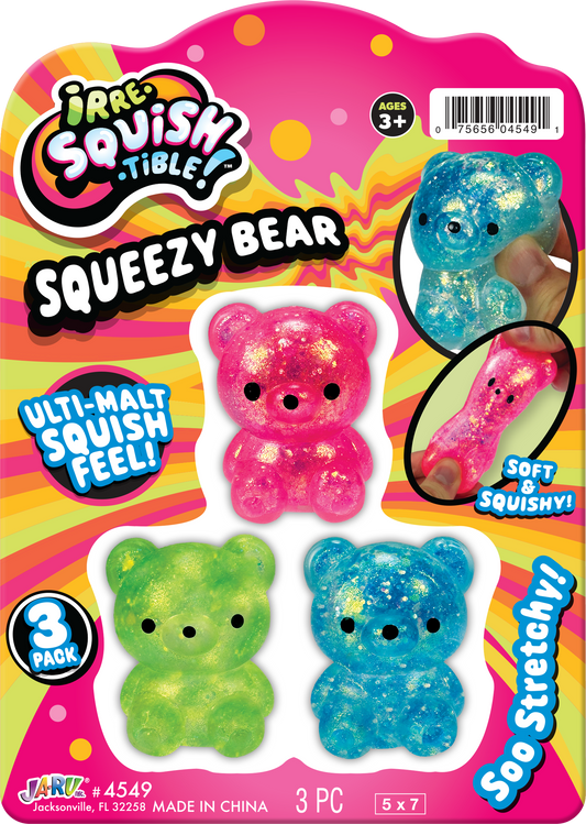 IRE SQUEEZY BEAR 3PK
