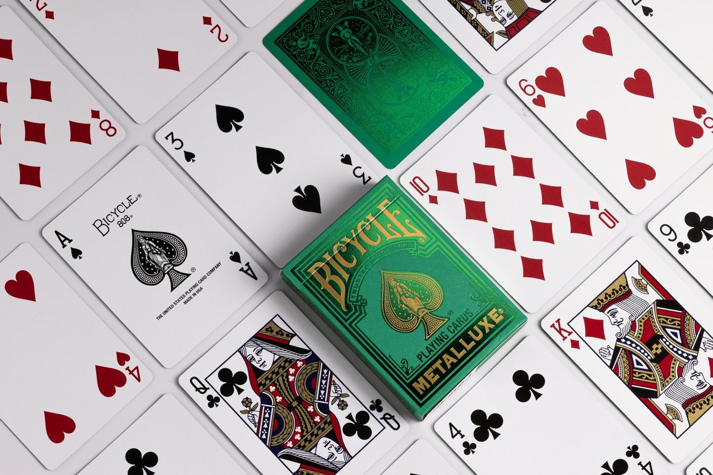 Playing Cards: Bicycle  Metalluxe Green