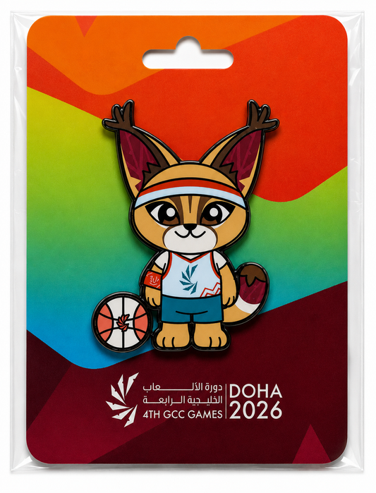 GCC '26 Games Mascot Magnet - Basketball
