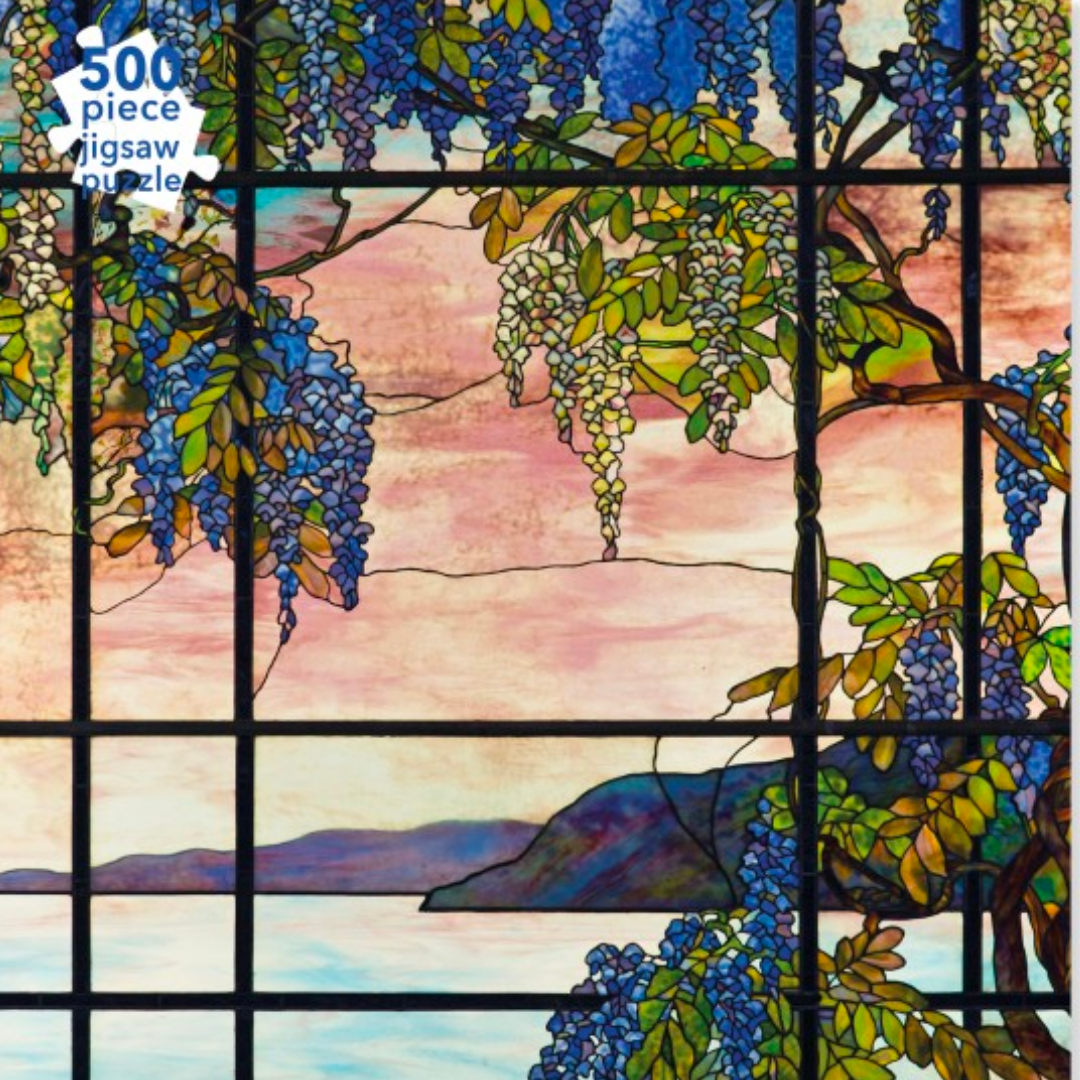 Adult Jigsaw Puzzle Tiffany Studios: View of Oyster Bay (500 pieces)