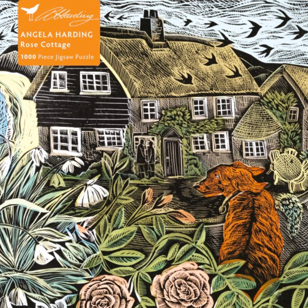 Adult Jigsaw Puzzle Angela Harding: Rose Cottage