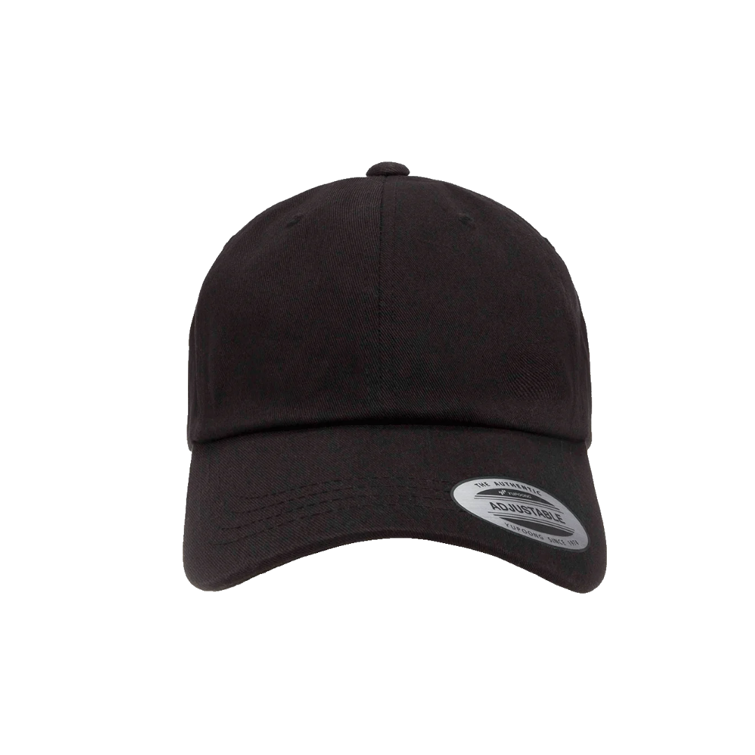 YP classics dad cap black-low profile cotton twill