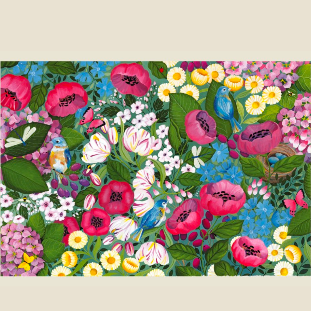 Adult Jigsaw Puzzle Bex Parkin: Birds & Flowers