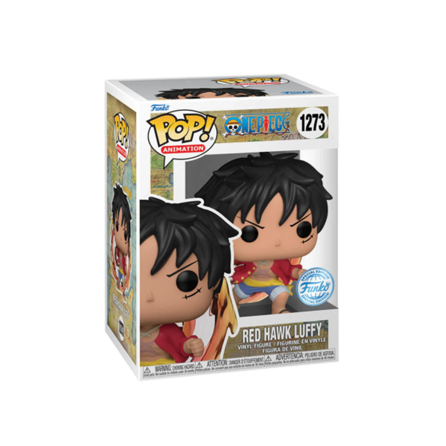 Pop! Animation: One Piece - Red Hawk Luffy w/chase (GW)(Exc)