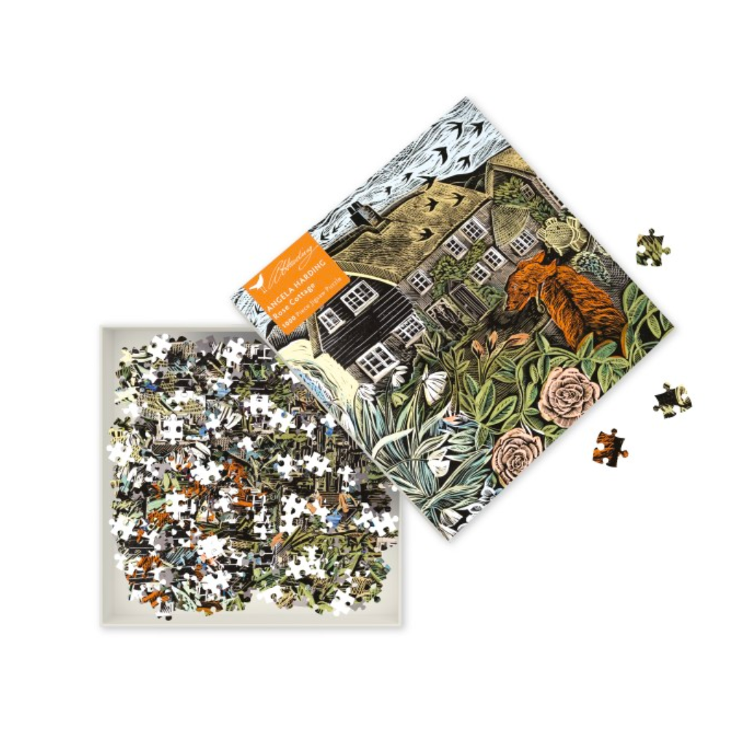 Adult Jigsaw Puzzle Angela Harding: Rose Cottage