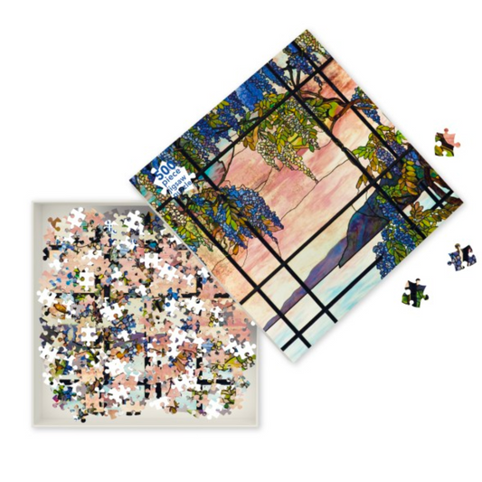 Adult Jigsaw Puzzle Tiffany Studios: View of Oyster Bay (500 pieces)