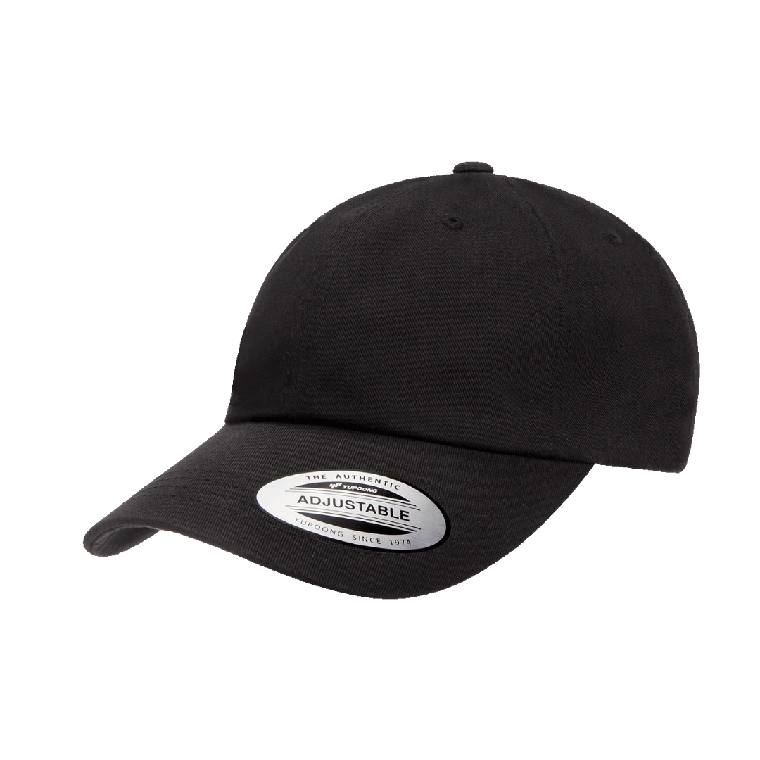 YP classics dad cap black-low profile cotton twill