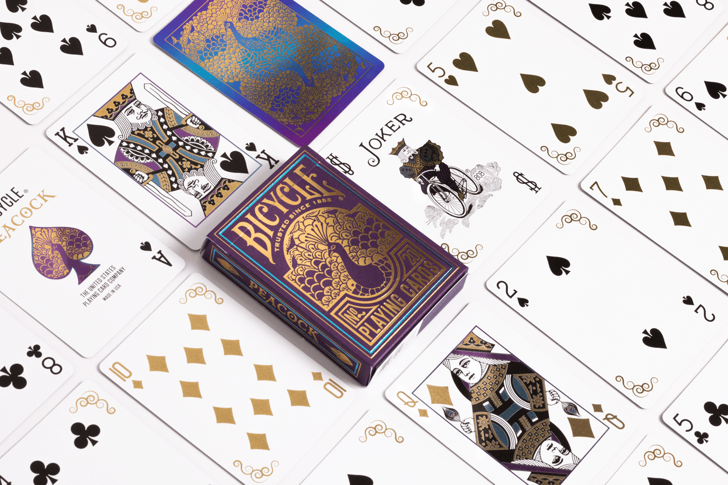 Playing Cards: Bicycle  Purple Peacock