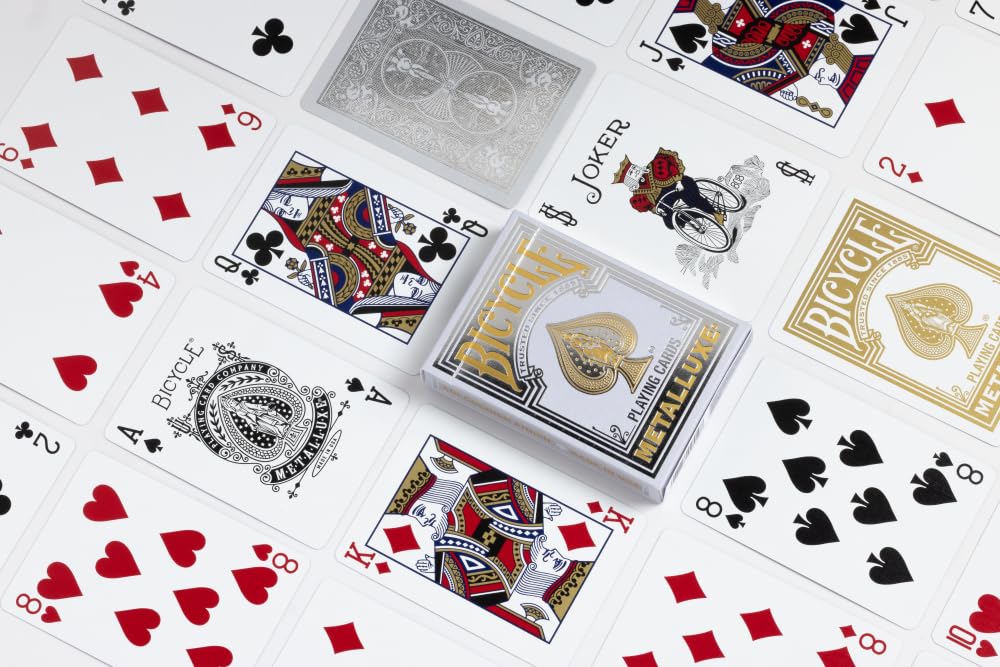 Playing Cards: Bicycle - Metalluxe Silver