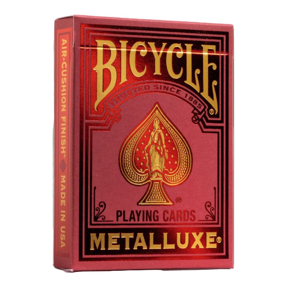 Playing Cards: Bicycle - Metalluxe Red