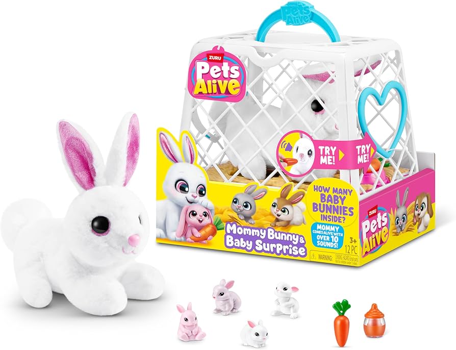 Zuru Pets Alive Mama Bunny & Baby Surprise