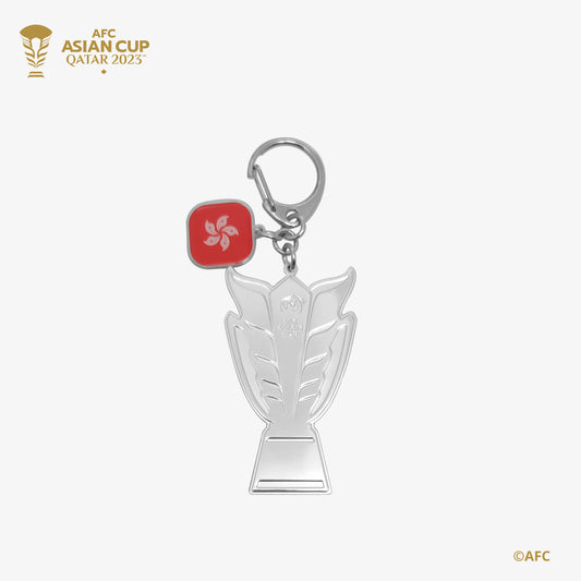 AFC Asian Cup  2D Trophy Keychain with Country Flag - Hong Kong