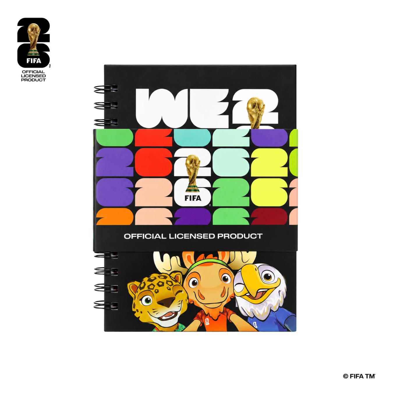 FIFA World Cup 2026™️ Official Licensed Product | Mascot Range Spiral Notebook