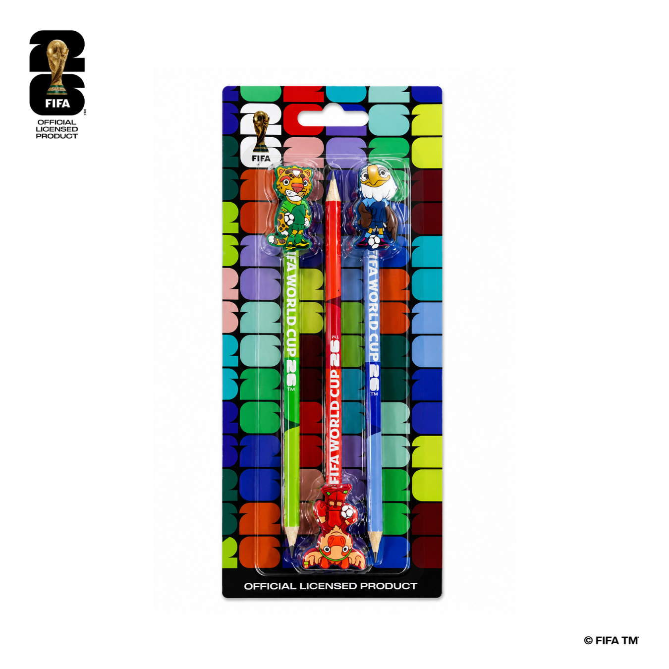 FIFA World Cup 2026™️ Official Licensed Product | Mascot Pencil Set