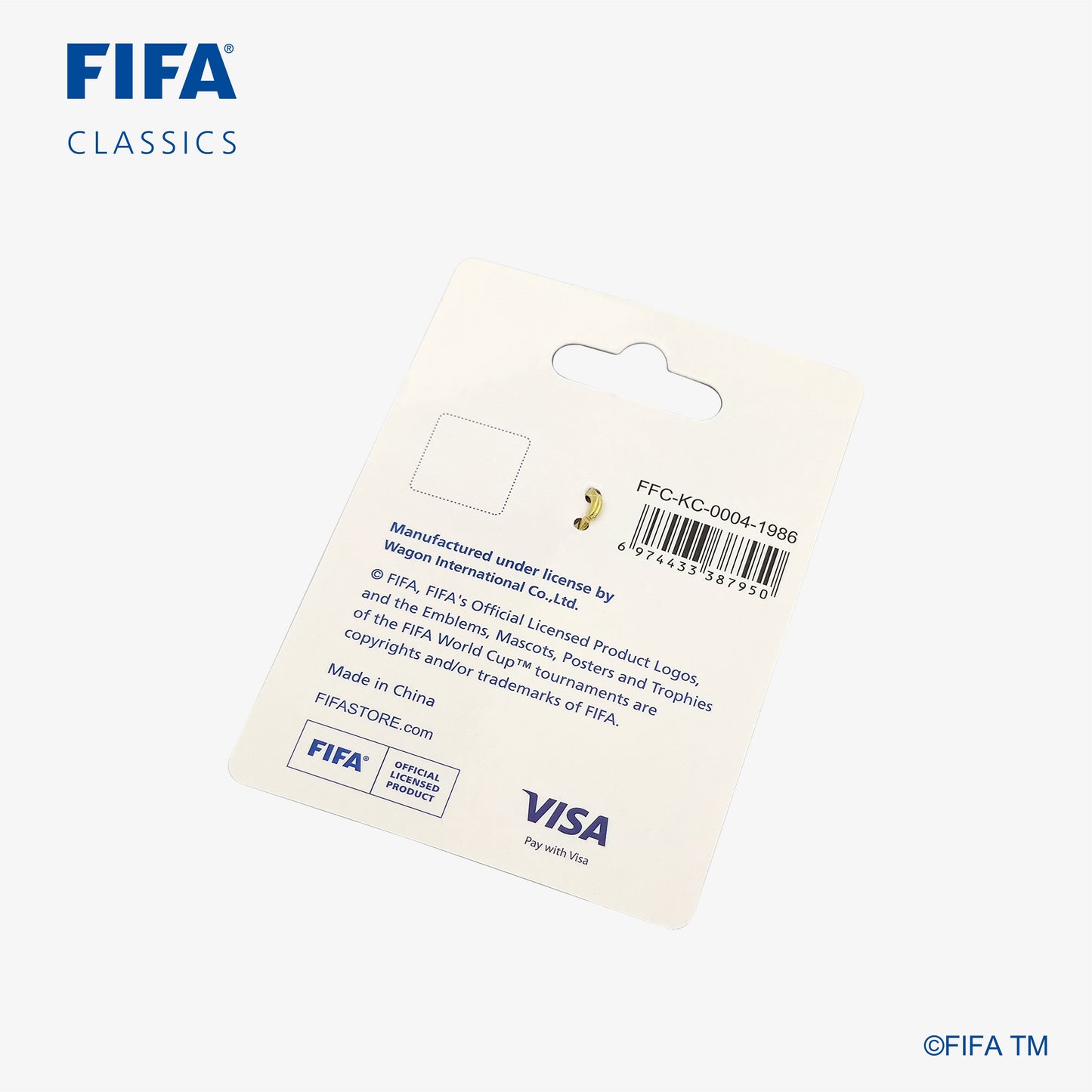Official Emblems Keychain|Italy - 1990