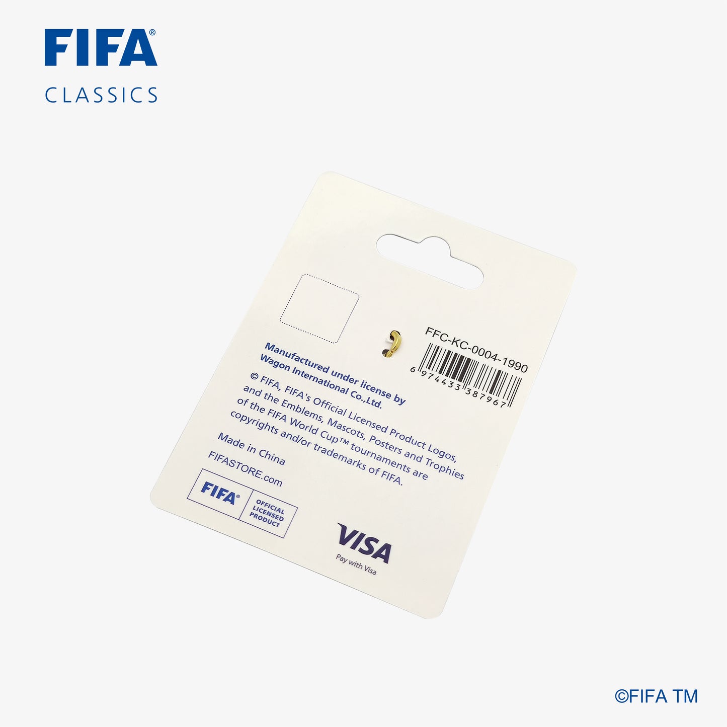 Official Emblems Keychain|Italy - 1990