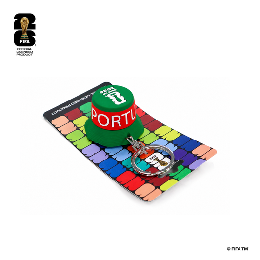 FIFA World Cup 2026™️ Official Licensed Product | Bucket Hat Bottle Opener Keychain - Portugal