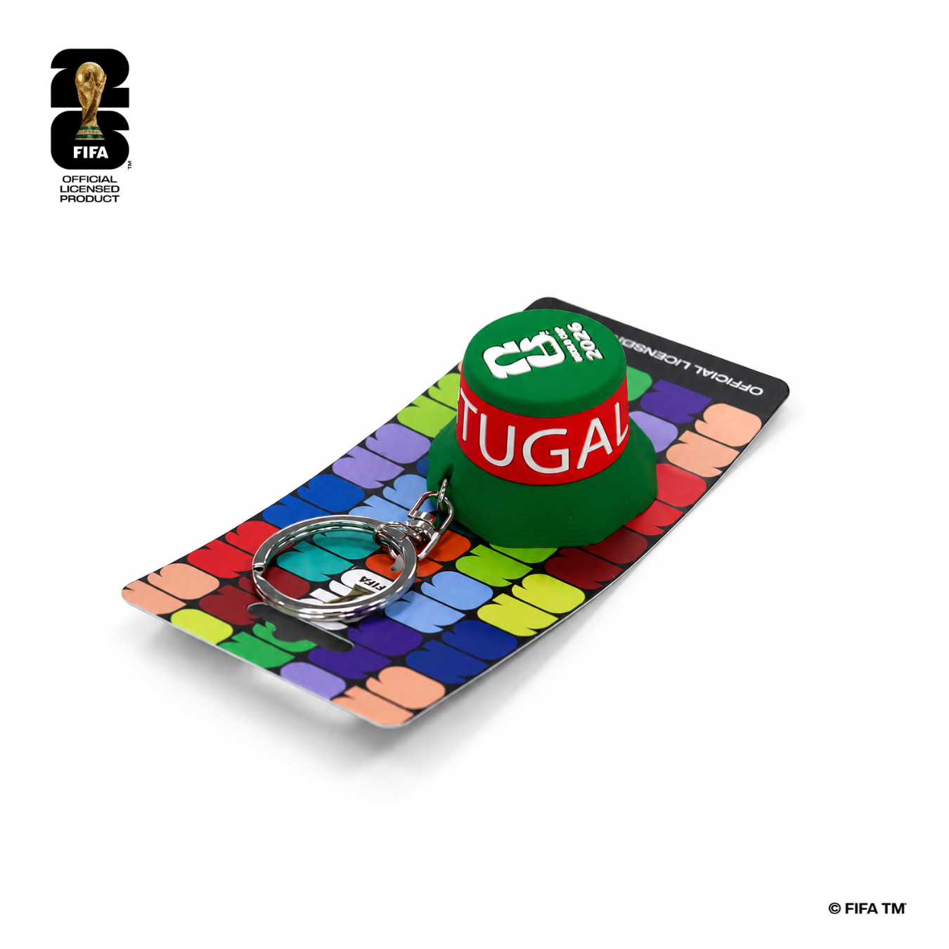 FIFA World Cup 2026™️ Official Licensed Product | Bucket Hat Bottle Opener Keychain - Portugal
