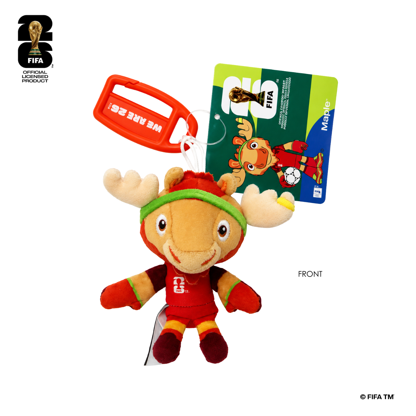 FIFA World Cup 2026™️ Official Licensed Product | Plush Mascot Canada Keychain