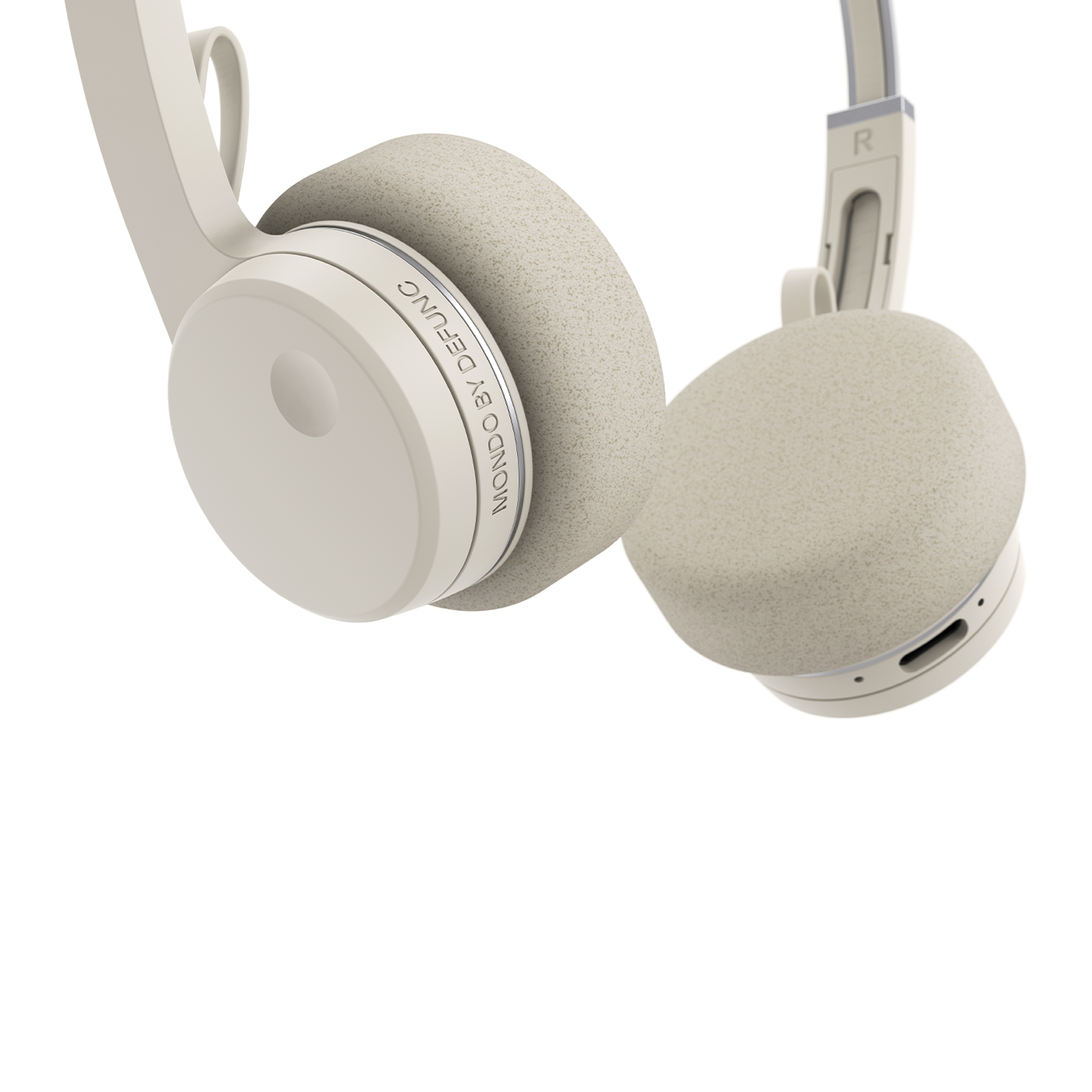Mondo by Defunc On-Ear Headphone - Greige – Q-Live Mondo by Defunc On-Ear Headphone - Greige – Q-Live