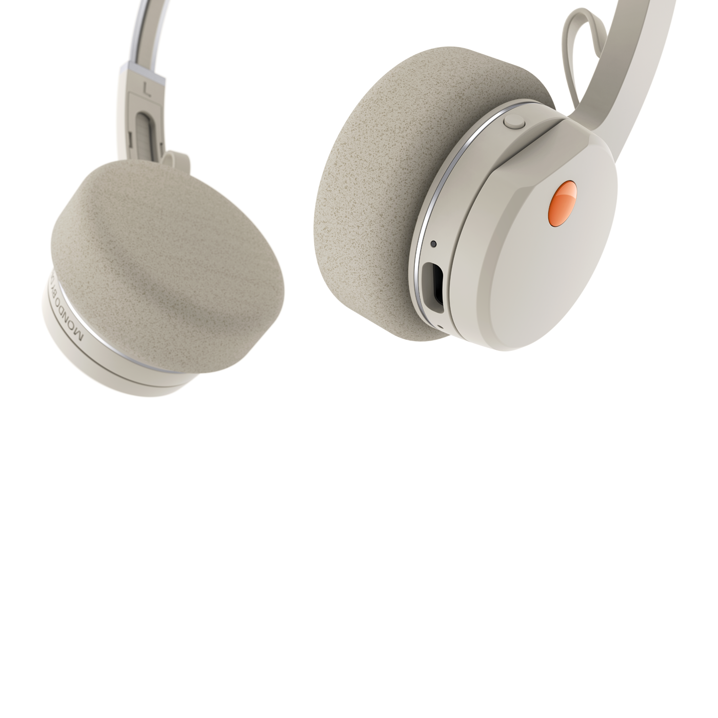 Mondo by Defunc On-Ear Headphone - Greige – Q-Live Mondo by Defunc On-Ear Headphone - Greige – Q-Live