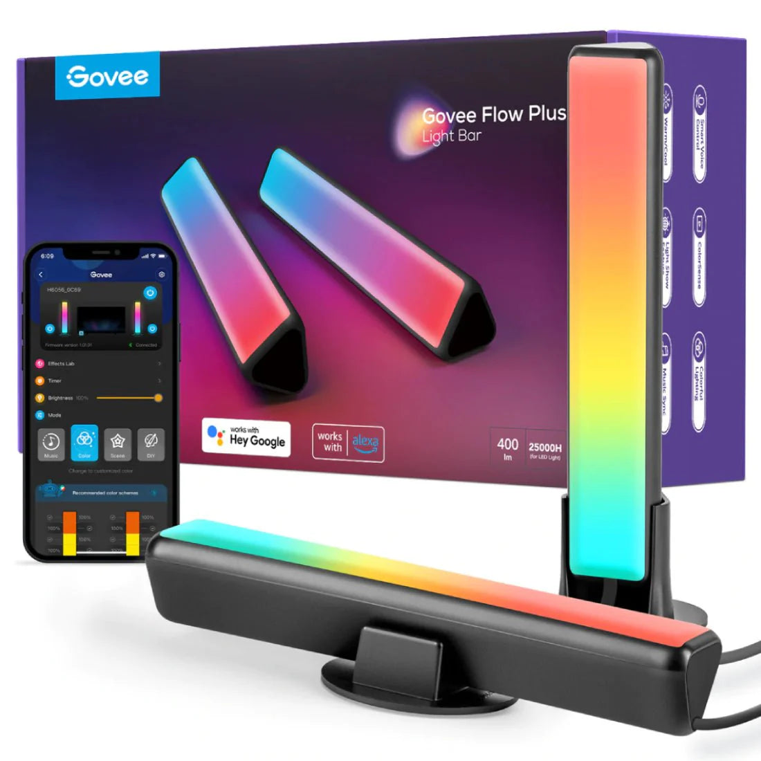 Govee RGBICWW WiFi + Bluetooth Flow Plus Light Bars
