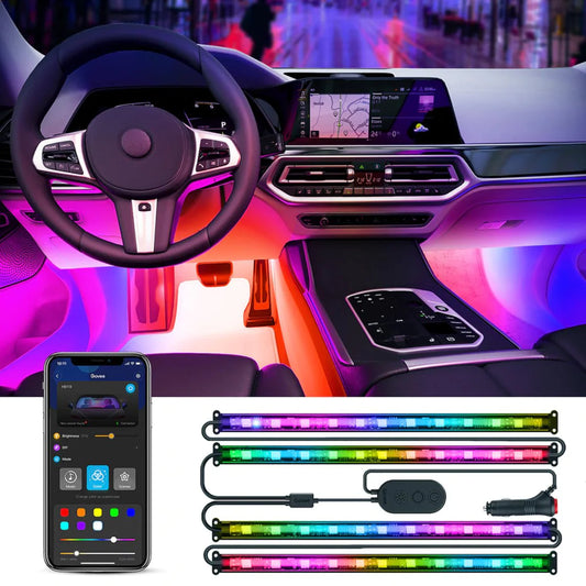 Govee RGBIC Interior Car Lights Without Remote Control
